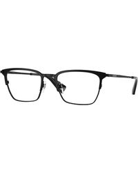 Burberry - Be1401 1007 Optical Frames Metal Transparent Squared Normal - Lyst