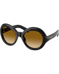 Prada - Pr D08Su 16K10X Sunglasses Acetate Round Normal Nuanced - Lyst