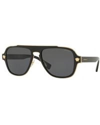 Versace - Ve2199 100281 Sunglasses Metal Geometric Polarized - Lyst