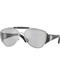 Burberry - Be3161 100569 Sunglasses Metal Pilot Normal - Lyst