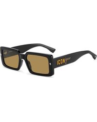 DSquared² - Icon 0029/S 71C/70 Sunglasses Acetate Squared Normal - Lyst