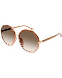 Chloé - Ch0133Sa 002 Sunglasses Bio-Inject Geometric Shaded - Lyst