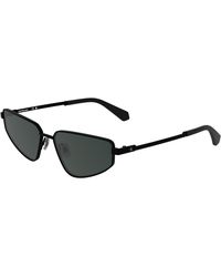 Calvin Klein - Ckj25200S 002 Sunglasses Metal Cat Eye Normal - Lyst