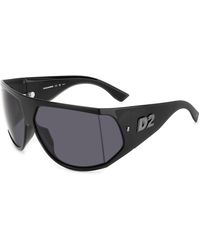 DSquared² - D2 0124/S Ans/Ir Sunglasses Plastic Wraparound Normal - Lyst