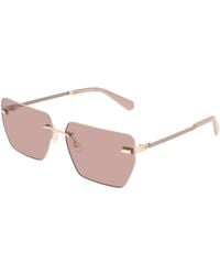 Calvin Klein - Ckj25207S 722 Sunglasses Metal Squared Normal - Lyst