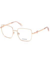 Guess - Gu2728 028 Optical Frames Metal Geometric Normal - Lyst