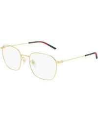 Gucci - Gg0681O 001 Optical Frames Metal Transparent Squared - Lyst