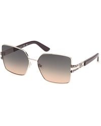 Guess - Gu00357 32P Sunglasses Metal Butterfly Normal - Lyst