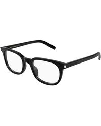 Saint Laurent - Sl 840 001 Optical Frames Acetate Transparent Round - Lyst