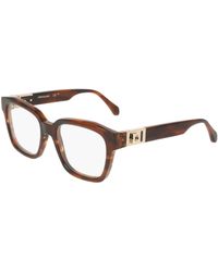 Ferragamo - Sf3040 240 Optical Frames Acetate Squared Normal - Lyst