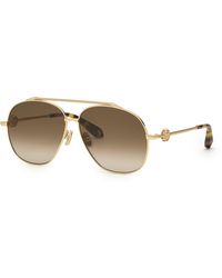 Roberto Cavalli - Src008V 300Y Sunglasses Metal Squared Normal Shaded - Lyst