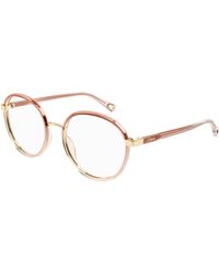 Chloé - Ch0033O 003 Optical Frames Injected Transparent Round - Lyst