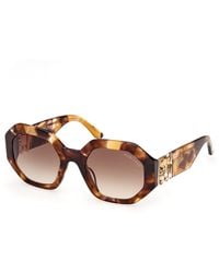 Guess - Gm00049 53F Sunglasses Acetate Geometric Normal - Lyst