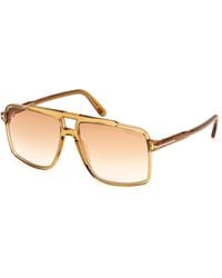Tom Ford - Ft1177 Kemp 39F Sunglasses Acetate Squared Normal - Lyst