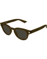 Saint Laurent - Sl 876 004 Sunglasses Acetate Round - Lyst