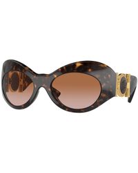 Versace - Ve4462 108/13 Sunglasses Injected Geometric Normal Shaded - Lyst