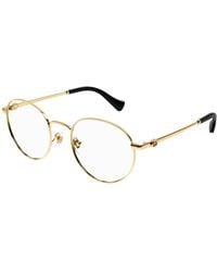 Gucci - Gg1594O 001 Optical Frames Metal Transparent Round - Lyst