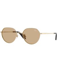 Burberry - Be3173D 110973 Sunglasses Metal Round Normal - Lyst
