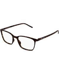 Saint Laurent - Sl 885 002 Optical Frames Bio-Injected Transparent Squared - Lyst