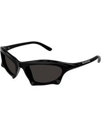 Balenciaga - Bb0229S 001 Sunglasses Plastic Wraparound Normal - Lyst