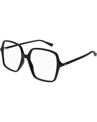 Gucci - Gg1994O 001 Optical Frames Acetate Transparent Squared - Lyst