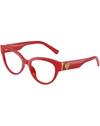 Dolce & Gabbana - Dg3440 3088 Optical Frames Acetate Transparent Cat Eye Normal - Lyst