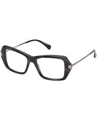 Max Mara - Mm5255 63 Optical Frames Acetate Squared Normal - Lyst