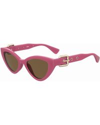 Moschino - Mos142/S Mu1/70 Sunglasses Injected Cat Eye Normal - Lyst