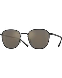 Oliver Peoples - Ov1329St Rynn 501739 Sunglasses Titanium Squared Normal - Lyst