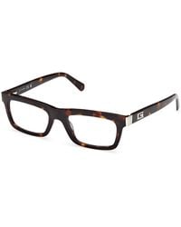 Guess - Gu50242 052 Optical Frames Acetate Squared Normal - Lyst