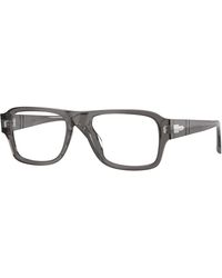 Persol - Po3407V 1196 Optical Frames Acetate Transparent Squared Normal - Lyst