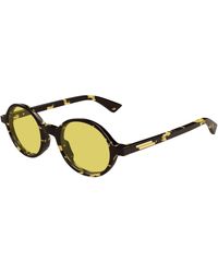 Bottega Veneta - Bv1430S 002 Sunglasses Acetate Round - Lyst