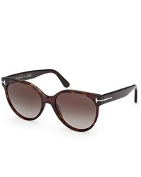 Tom Ford - Ft1311 Tallulah-02 52B Sunglasses Acetate Smoke Round Normal - Lyst
