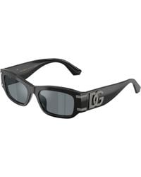 Dolce & Gabbana - Dg4564 501/6G Sunglasses Acetate Squared Mirror - Lyst