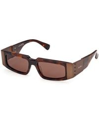 Max Mara - Mm0217 52E Sunglasses Acetate Squared Normal - Lyst