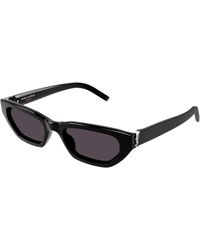Saint Laurent - Sl M126 001 Sunglasses Acetate Squared Normal - Lyst