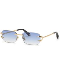 Roberto Cavalli - Src181 300B Sunglasses Metal Squared Normal Nuanced - Lyst