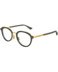 Bottega Veneta - Bv1377Oa 008 Optical Frames Acetate Transparent Round - Lyst