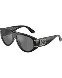 Dolce & Gabbana - Dg4499 501/6G Sunglasses Acetate Pilot Mirrored - Lyst