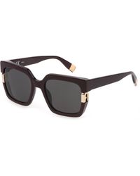 Furla - Sfu624 0G96 Sunglasses Acetate Squared Normal - Lyst
