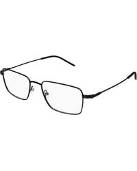 Saint Laurent - Sl 844 001 Optical Frames Metal Transparent Squared - Lyst