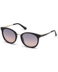 Guess - Gu7459 05Z Sunglasses Injected Round Normal Shaded - Lyst