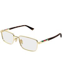 Gucci - Gg1964O 002 Optical Frames Metal Transparent Squared - Lyst