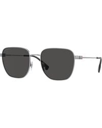 Burberry - Be3142 Drew 100587 Sunglasses Metal Squared Normal - Lyst