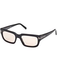 Tom Ford - Ft1075 Ezra 01E Sunglasses Acetate Squared Photochromatic - Lyst