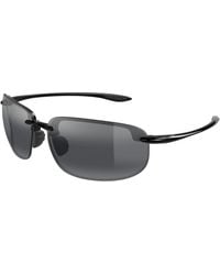 Maui Jim - Mj0456S 001 Occhiali Da Sole Iniettato Grigio Rotonda - Lyst