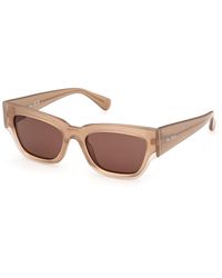 Max Mara - Mm0211 72E Sunglasses Acetate Geometric Normal - Lyst