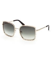 Guess - Gu00296 32P Sunglasses Metal Squared Normal - Lyst