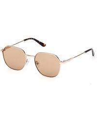 Guess - Gu00238 32E Sunglasses Metal Geometric Normal - Lyst