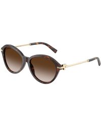 Tiffany & Co. - Tf4259 80153B Sunglasses Acetate Round Normal Nuanced - Lyst